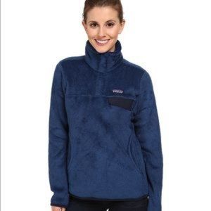 Navy Patagonia ReTool Snap fleece womens